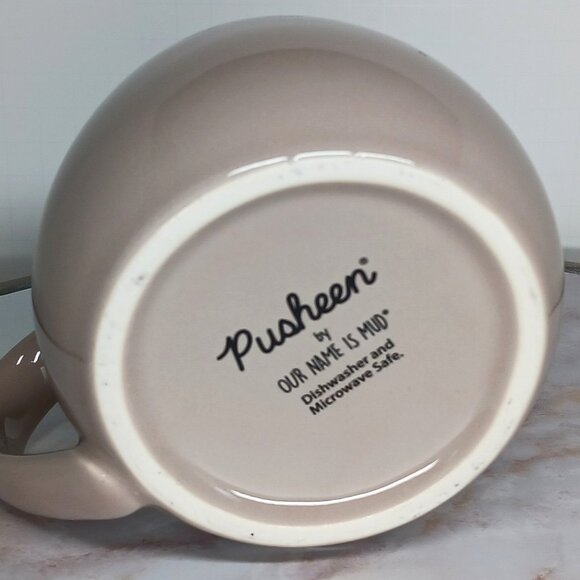 Pusheen the Cat Sculpted Ceramic Coffee Tea Mug Cup Our Name is Mud 16 oz - Picture 8 of 8